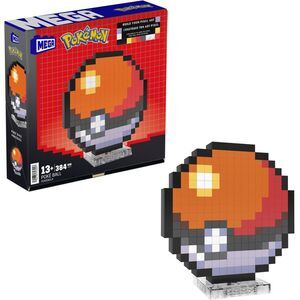 Mega Bloks - Pokemon Classic Poke Ball, Pixel Art, 342 Piece Building